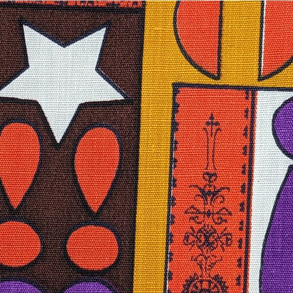 COUNTERCULTURE EXCLAMATORY FABRIC "What Now?" 4 Yards Unique Mod Vintage 1960's - Picture 4 of 7